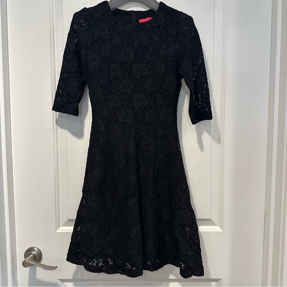 PINKYOTTO BLACK LACE SHIFT DRESS